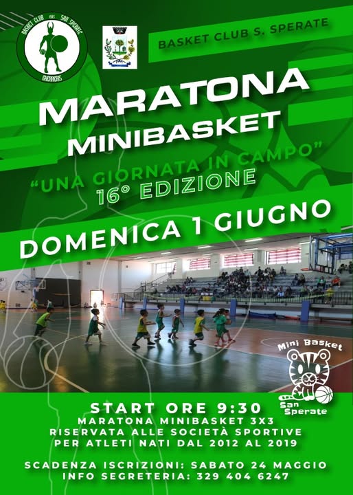 Scopri di più sull'articolo 16^ edizione della Maratona Minibasket