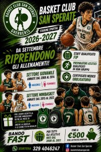 Scopri di più sull'articolo INIZIO STAGIONE SPORTIVA 2026/2027