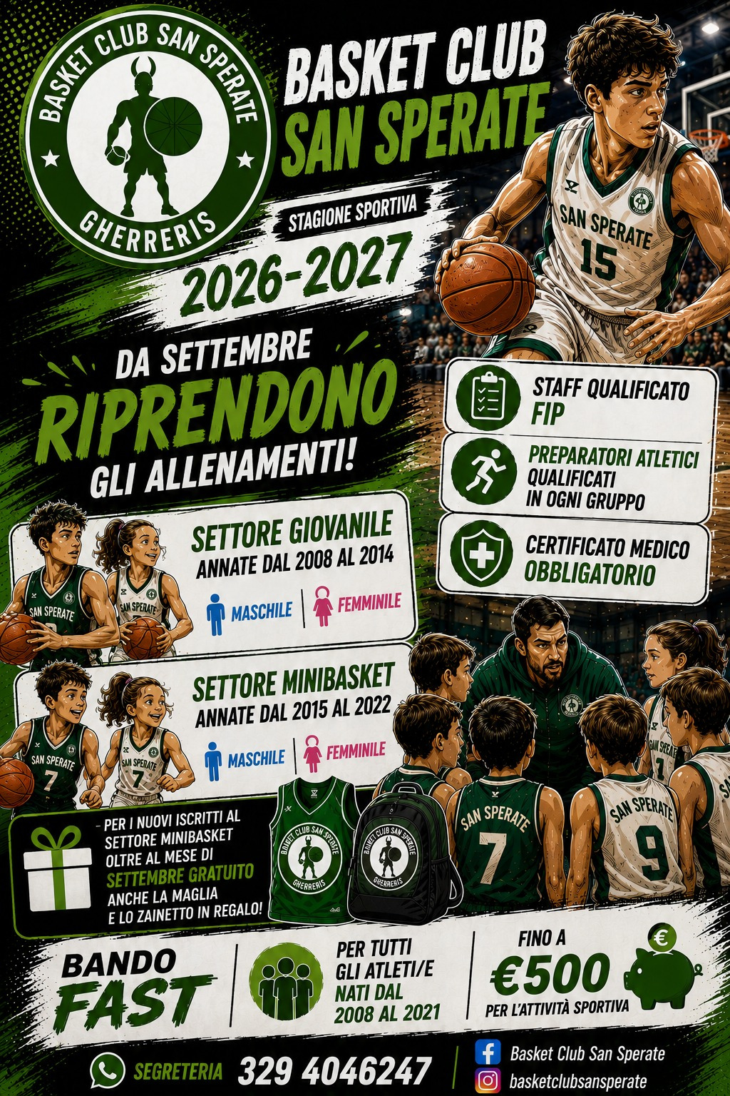 Scopri di più sull'articolo INIZIO STAGIONE SPORTIVA 2026/2027