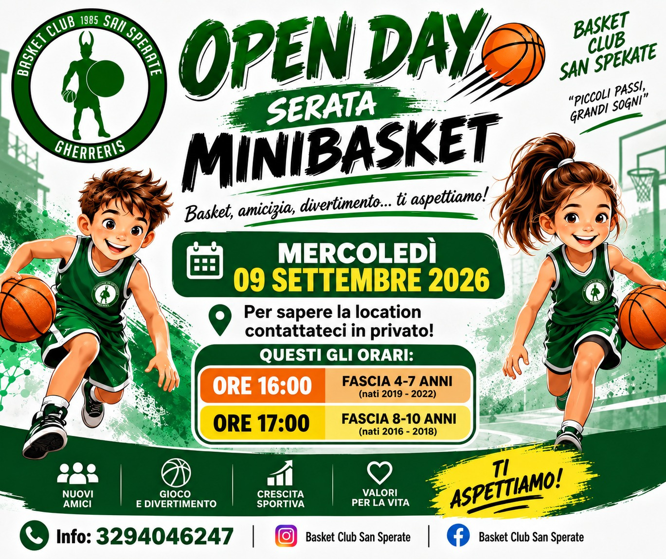 Scopri di più sull'articolo OPENDAY MINIBASKET