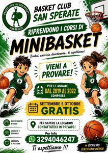 Scopri di più sull'articolo PROMOZIONE MINIBASKET