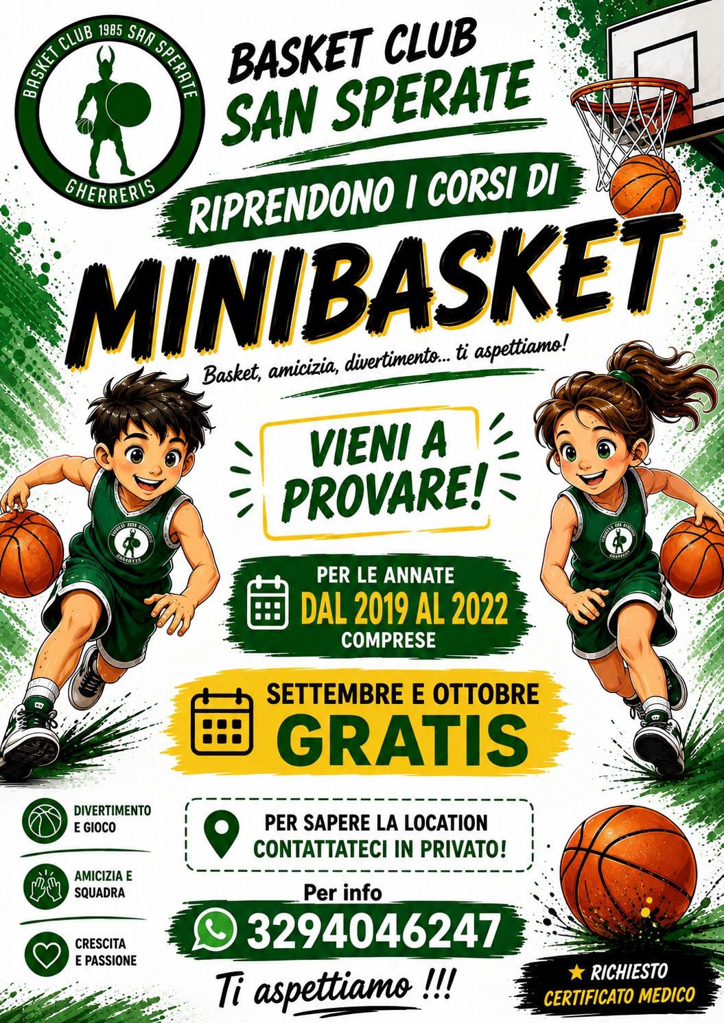 Scopri di più sull'articolo PROMOZIONE MINIBASKET